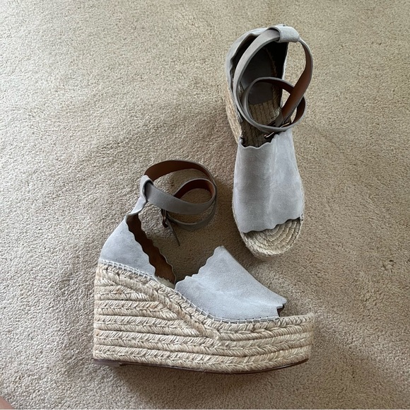 Chloe Espadrille Wedges, Size 39 - Picture 3 of 9